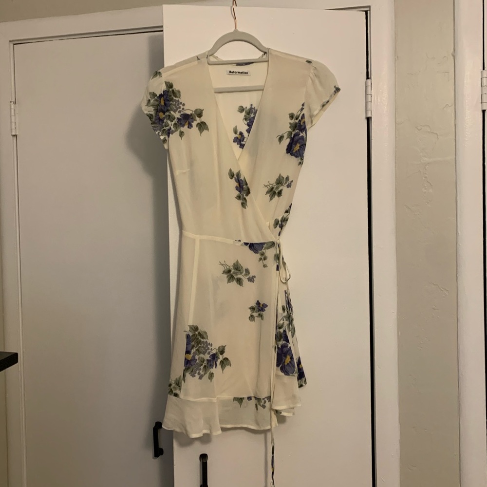 Reformation Mini Wrap Dress Sz. M